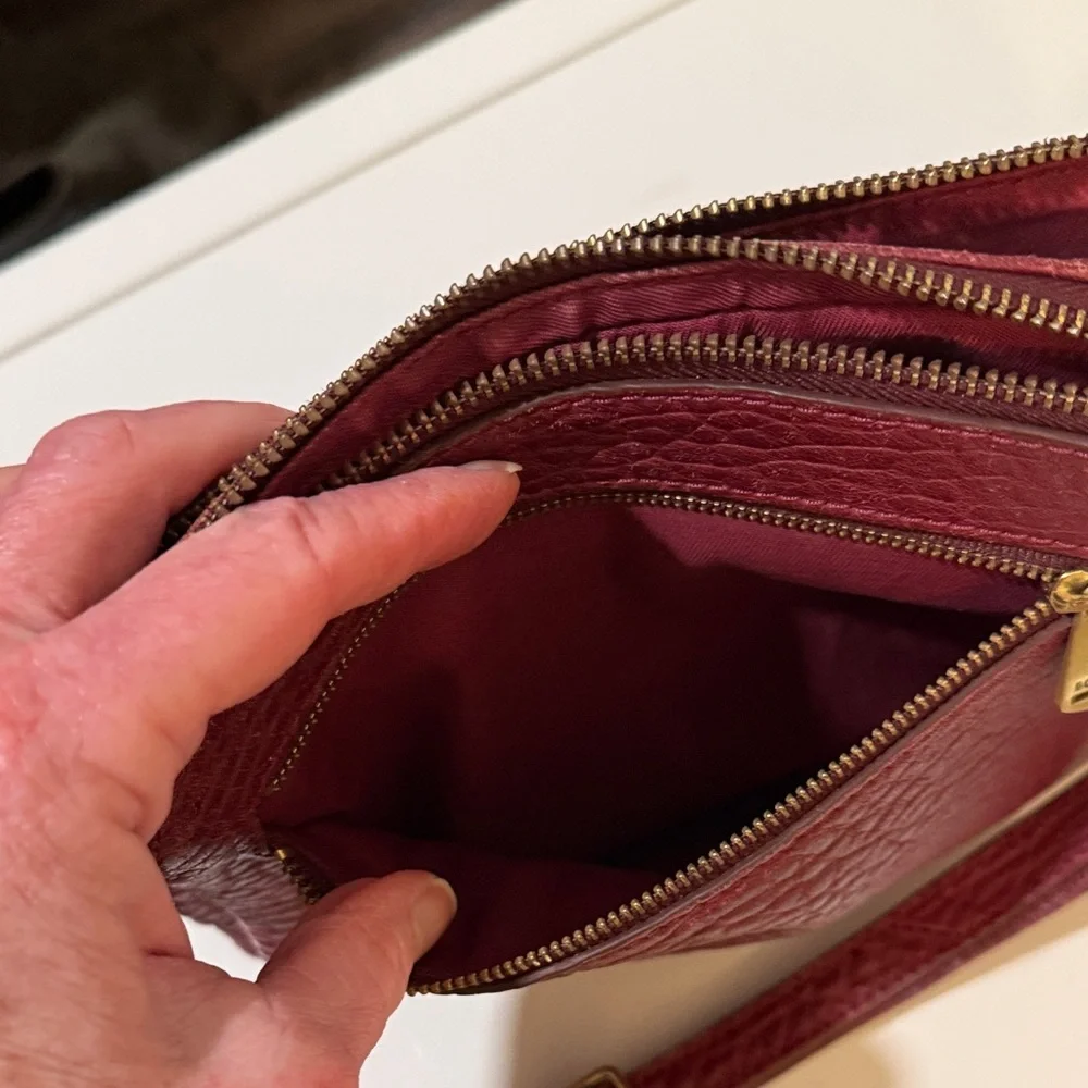 Fossil Women's Piper Toaster Maroon Crossbody Bag